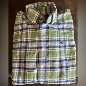 Size 16 in boys long sleeve Whale button up